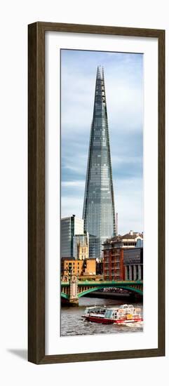 The Shard Building and The River Thames - London - UK - England - Photography Door Poster-Philippe Hugonnard-Framed Photographic Print