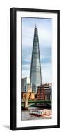 The Shard Building and The River Thames - London - UK - England - Photography Door Poster-Philippe Hugonnard-Framed Photographic Print