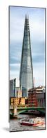 The Shard Building and The River Thames - London - UK - England - Photography Door Poster-Philippe Hugonnard-Mounted Photographic Print