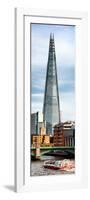 The Shard Building and The River Thames - London - UK - England - Photography Door Poster-Philippe Hugonnard-Framed Photographic Print