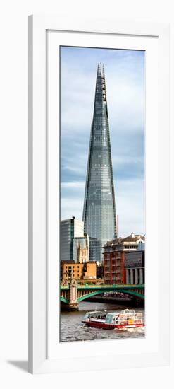 The Shard Building and The River Thames - London - UK - England - Photography Door Poster-Philippe Hugonnard-Framed Photographic Print