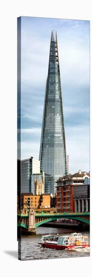 The Shard Building and The River Thames - London - UK - England - Photography Door Poster-Philippe Hugonnard-Stretched Canvas