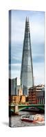 The Shard Building and The River Thames - London - UK - England - Photography Door Poster-Philippe Hugonnard-Stretched Canvas