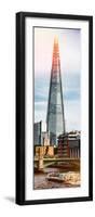 The Shard Building and The River Thames - London - UK - England - Photography Door Poster-Philippe Hugonnard-Framed Photographic Print