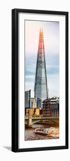 The Shard Building and The River Thames - London - UK - England - Photography Door Poster-Philippe Hugonnard-Framed Photographic Print