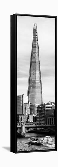 The Shard Building and The River Thames - London - UK - England - Photography Door Poster-Philippe Hugonnard-Framed Stretched Canvas