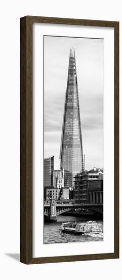 The Shard Building and The River Thames - London - UK - England - Photography Door Poster-Philippe Hugonnard-Framed Photographic Print