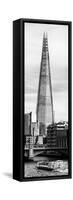 The Shard Building and The River Thames - London - UK - England - Photography Door Poster-Philippe Hugonnard-Framed Stretched Canvas