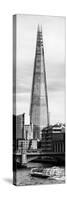 The Shard Building and The River Thames - London - UK - England - Photography Door Poster-Philippe Hugonnard-Stretched Canvas