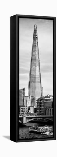 The Shard Building and The River Thames - London - UK - England - Photography Door Poster-Philippe Hugonnard-Framed Stretched Canvas