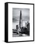 The Shard Building and The River Thames - London - UK - England - United Kingdom - Europe-Philippe Hugonnard-Framed Stretched Canvas