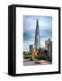 The Shard Building and The River Thames - London - UK - England - United Kingdom - Europe-Philippe Hugonnard-Framed Stretched Canvas