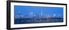 The Shard, Canary Wharf and London Eye Above Hyde Park, London, England, UK-Jon Arnold-Framed Photographic Print