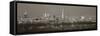 The Shard, Canary Wharf and London Eye Above Hyde Park, London, England, UK-Jon Arnold-Framed Stretched Canvas