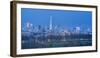 The Shard, Canary Wharf and London Eye Above Hyde Park, London, England, UK-Jon Arnold-Framed Photographic Print