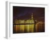 The Shard, City Hall, More London Place, Southwark Crown Court and Hms Belfast at Night, London, En-Mark Chivers-Framed Premium Photographic Print