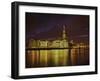 The Shard, City Hall, More London Place, Southwark Crown Court and Hms Belfast at Night, London, En-Mark Chivers-Framed Photographic Print