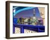 The Shard from Tower Bridge at Dusk, London, England, United Kingdom, Europe-Frank Fell-Framed Photographic Print