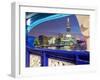 The Shard from Tower Bridge at Dusk, London, England, United Kingdom, Europe-Frank Fell-Framed Photographic Print