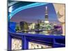 The Shard from Tower Bridge at Dusk, London, England, United Kingdom, Europe-Frank Fell-Mounted Photographic Print