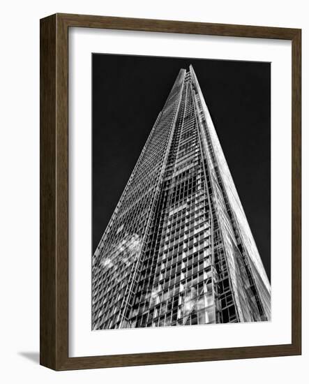 The Shard in Mono-Adrian Campfield-Framed Photographic Print