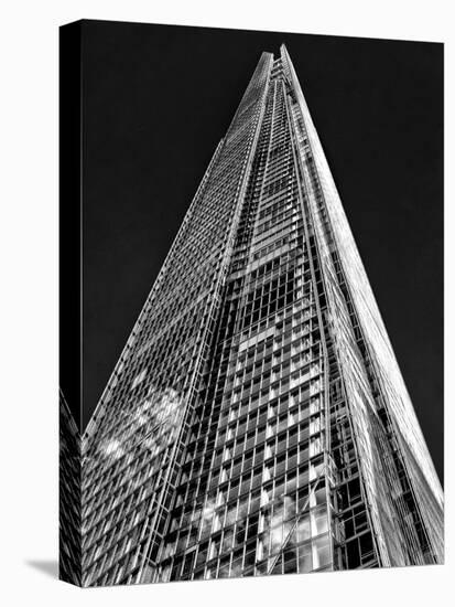 The Shard in Mono-Adrian Campfield-Stretched Canvas