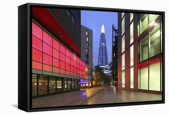 The Shard Is an 87-Storey Skyscraper, London, England-David Bank-Framed Stretched Canvas