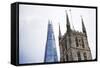 The Shard, Southwark Cathedral, London, England, United Kingdom, Europe-Mark-Framed Stretched Canvas