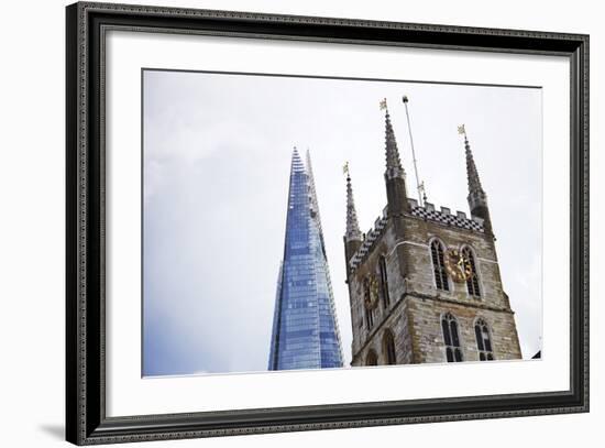 The Shard, Southwark Cathedral, London, England, United Kingdom, Europe-Mark-Framed Photographic Print