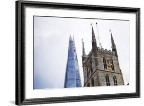 The Shard, Southwark Cathedral, London, England, United Kingdom, Europe-Mark-Framed Photographic Print