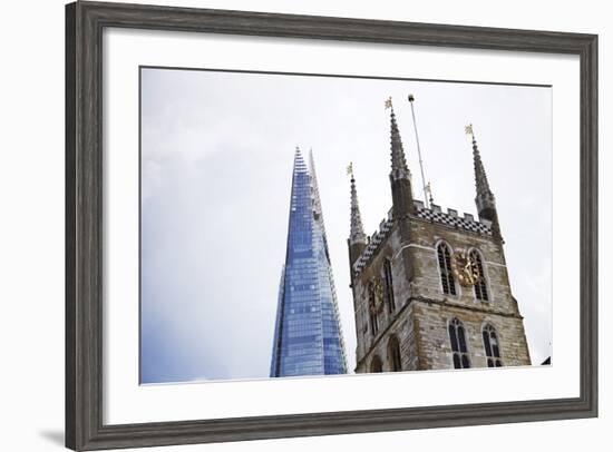 The Shard, Southwark Cathedral, London, England, United Kingdom, Europe-Mark-Framed Photographic Print