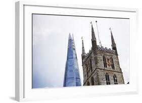 The Shard, Southwark Cathedral, London, England, United Kingdom, Europe-Mark-Framed Photographic Print