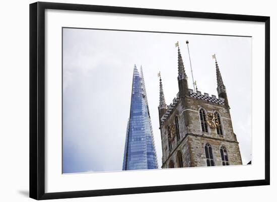 The Shard, Southwark Cathedral, London, England, United Kingdom, Europe-Mark-Framed Photographic Print