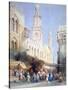 The Sharia El Gohargiyeh, Cairo, 19th Century-William Henry Bartlett-Stretched Canvas