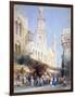 The Sharia El Gohargiyeh, Cairo, 19th Century-William Henry Bartlett-Framed Premium Giclee Print