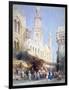 The Sharia El Gohargiyeh, Cairo, 19th Century-William Henry Bartlett-Framed Giclee Print