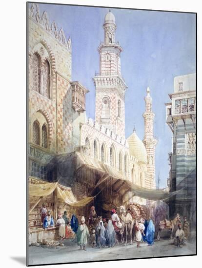 The Sharia El Gohargiyeh, Cairo, 19th Century-William Henry Bartlett-Mounted Giclee Print