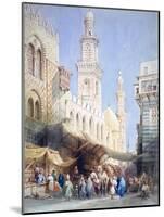 The Sharia El Gohargiyeh, Cairo, 19th Century-William Henry Bartlett-Mounted Giclee Print