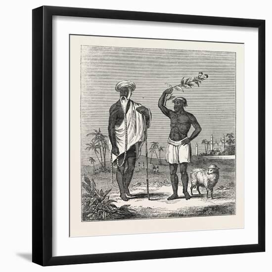 The Sheep-Eater of Hindostan: the Sheep-Eater and His Gurw-null-Framed Giclee Print