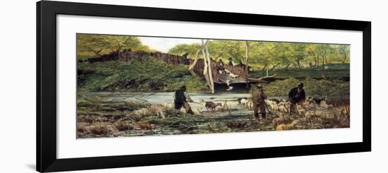 The Sheep Jump-Giovanni Fattori-Framed Premium Giclee Print