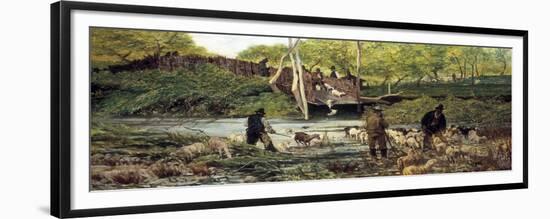 The Sheep Jump-Giovanni Fattori-Framed Premium Giclee Print