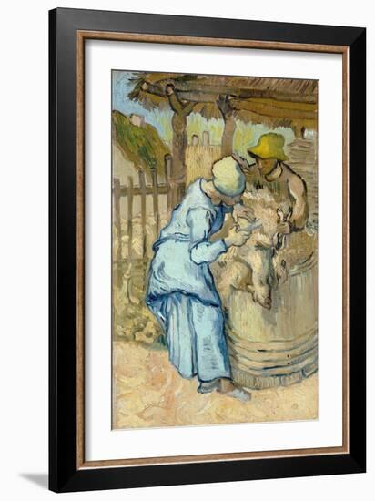 The Sheep-Shearer (After Mille), 1889-Vincent van Gogh-Framed Giclee Print