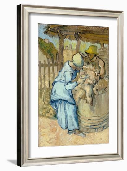 The Sheep-Shearer (After Mille), 1889-Vincent van Gogh-Framed Giclee Print