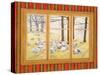 The Sheep Window-Ditz-Stretched Canvas