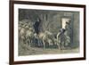 The Sheepfold, 1887-Giovanni Segantini-Framed Giclee Print