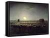 The Sheepfold, Moonlight, 1856-60-Jean-François Millet-Framed Stretched Canvas