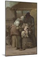 The Sheepshearers, 1857-61-Jean-Francois Millet-Mounted Giclee Print