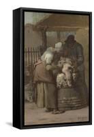 The Sheepshearers, 1857-61-Jean-Francois Millet-Framed Stretched Canvas