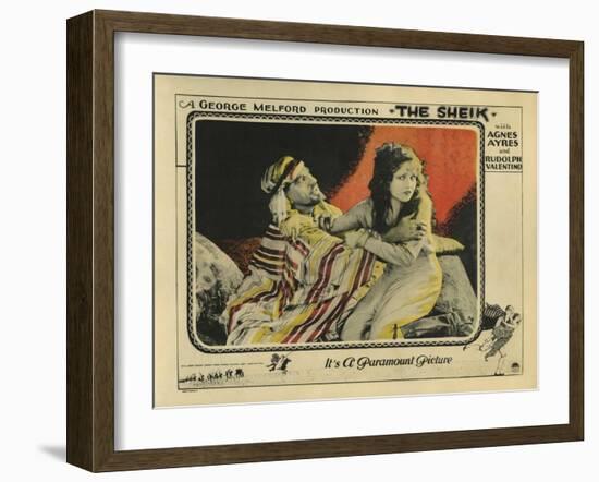 The Sheik, 1921-null-Framed Art Print