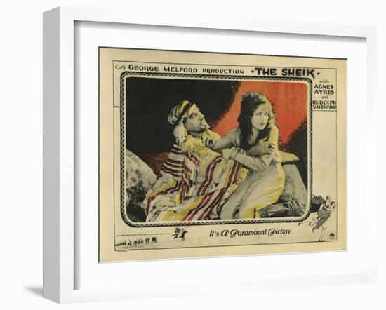 The Sheik, 1921-null-Framed Art Print